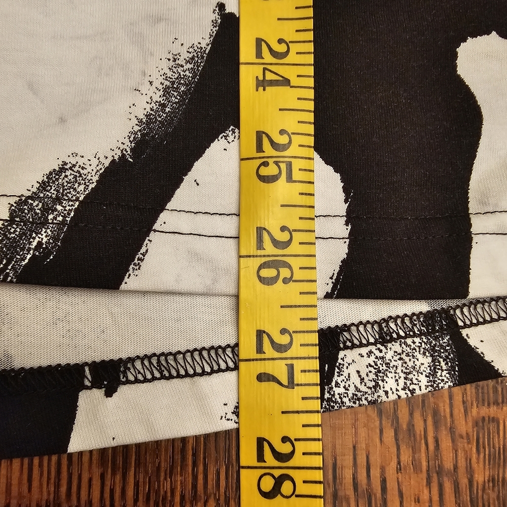 Ratia Black & White Nuoska Pattern Short Sleeve Tricot Top - Picture 7 of 8